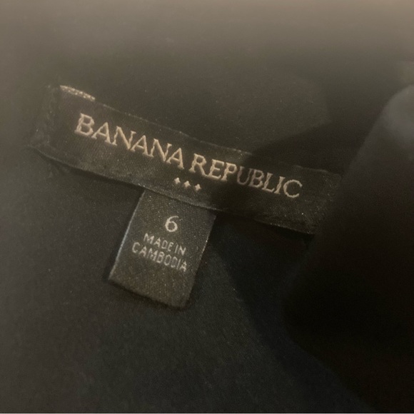 Ladies Banana Republic Black and White Flare Dress - Picture 4 of 5